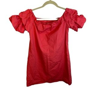 CLUB MONACO OFF SHOULDER PUFF SLEEVE DRESS